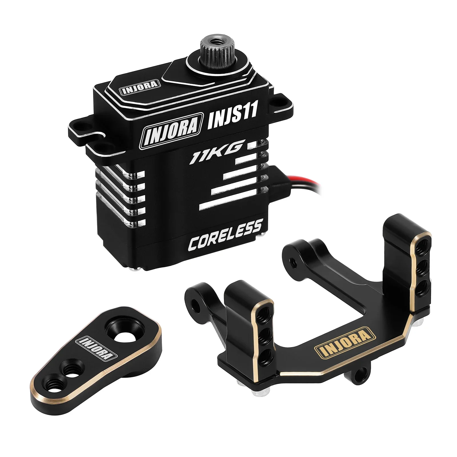 INJORA Hoogspanning Grote Koppel Metal Gear Digitale Micro Coreless Servo voor 1/18 RC Crawler Redcat Ascent-18 - afbeelding 1