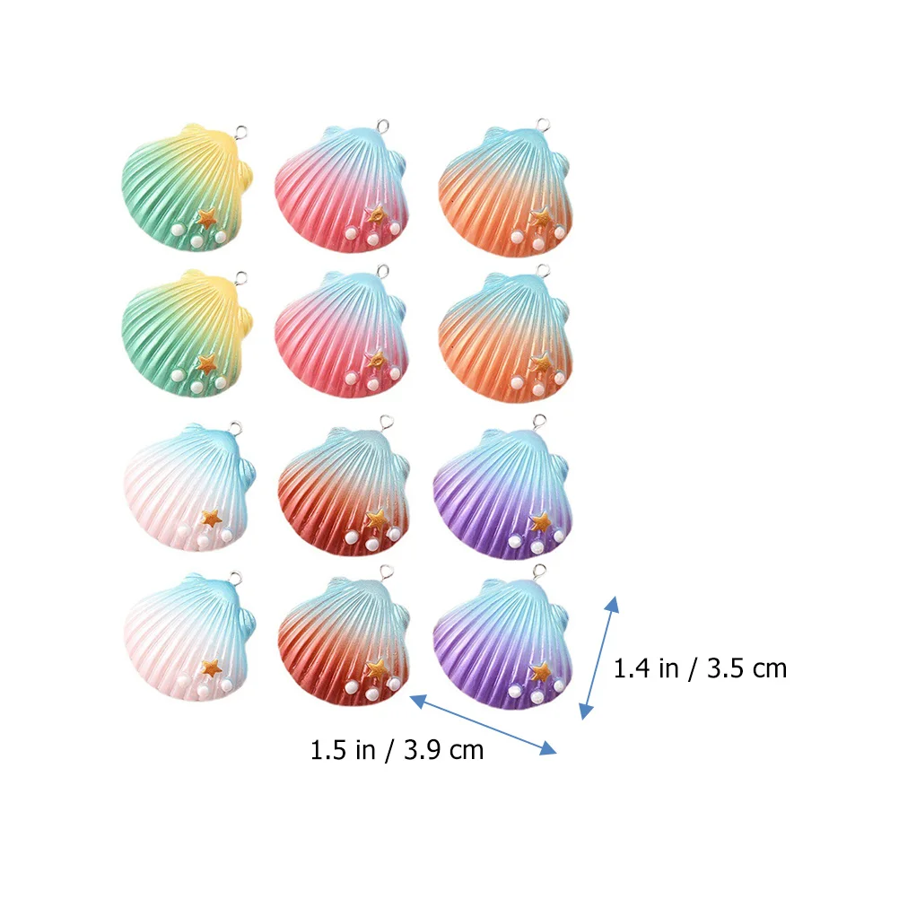 

30 pcs Shell Pearl Jewelry Making Pendants Resin Diy Supplies For Earrings Necklaces Bracelets Keychains Decorative Charms