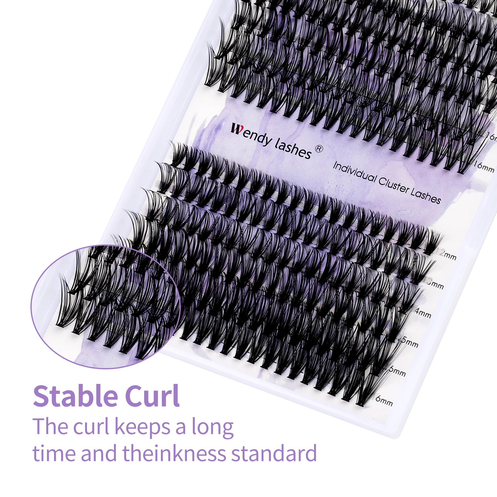 Wendy Lashes Clusters Individual Lashes Extension 50/60/80D Natural Faux Mink Eyelashes 3D Professional FauxEyelash supplier