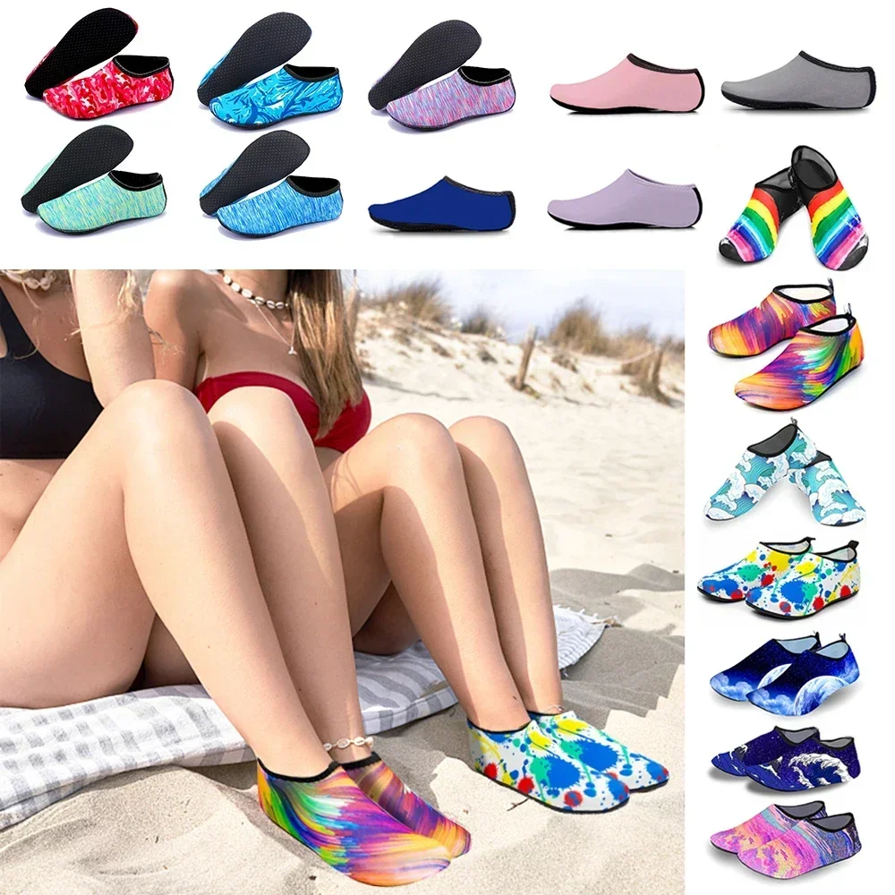 Men Women Water Shoes Wetsuit Shoes Socks Diving Socks Swimming Pool Beach Swim Surf Slip On Unisex Fashion Breathable Socks