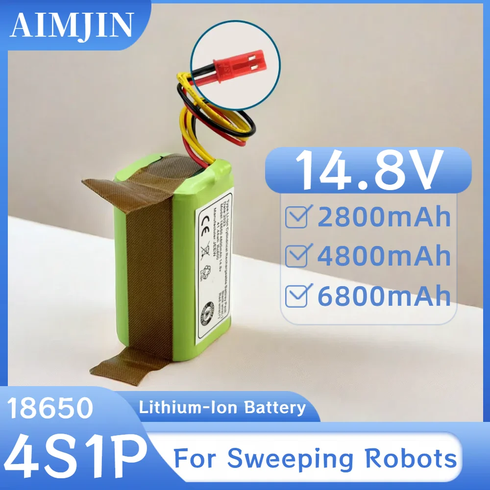 

4S1P 14.8V 2800/4800/6800mAh Lithium-Ion Rechargeable Battery Suitable for Sweeping Robot Vacuum Cleaner