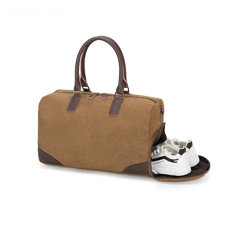 New Canvas Large Capacity Travel Bag Fashion Handbag Gym Travel Portable Large Capacity Shoulder Bag Personality Crossbody