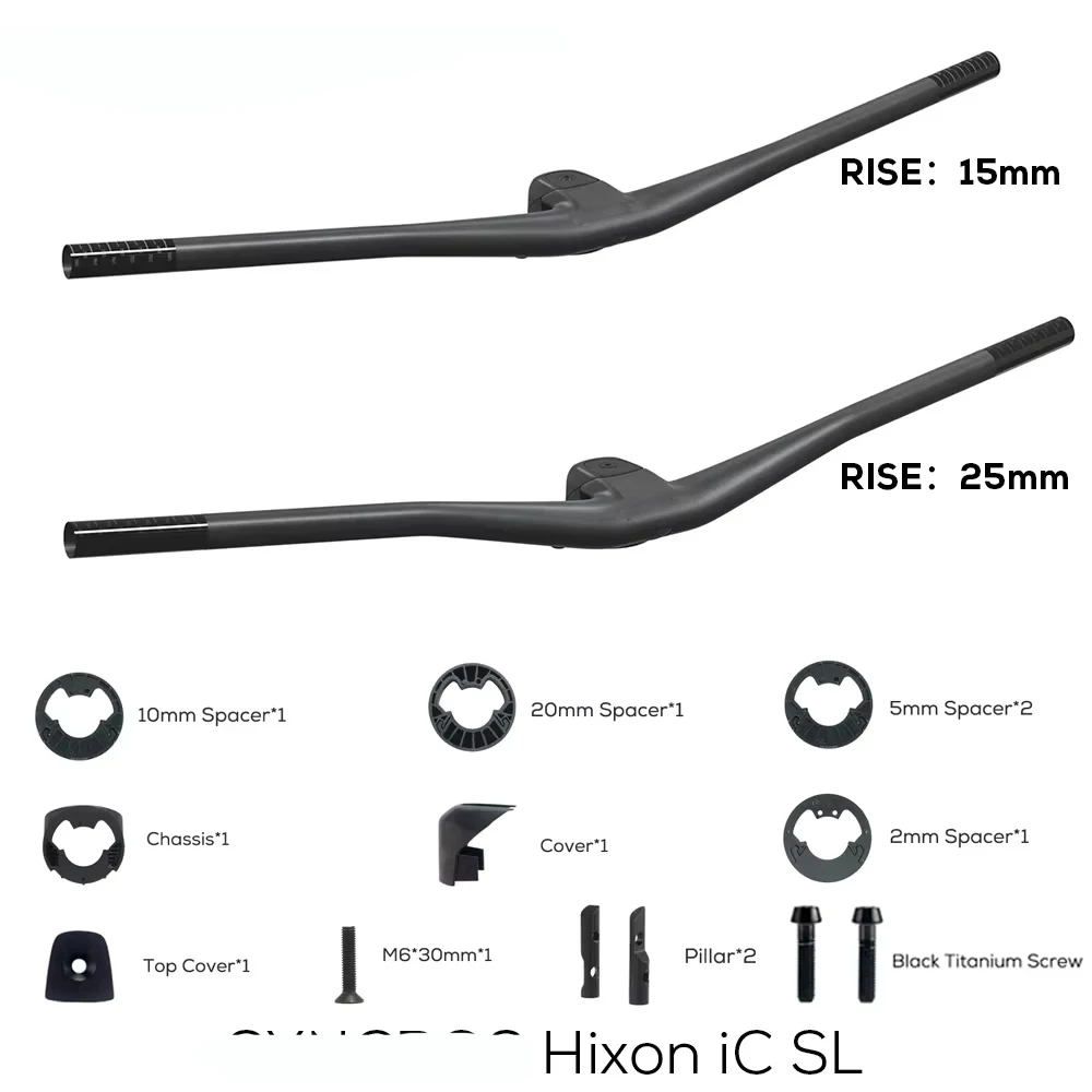 SYNCROS HIXON IC SL Für Sparks Frame 4d/5d 15mm/25mm Vollcarbon Integrierter Cockpit-Fahrradlenker MTB