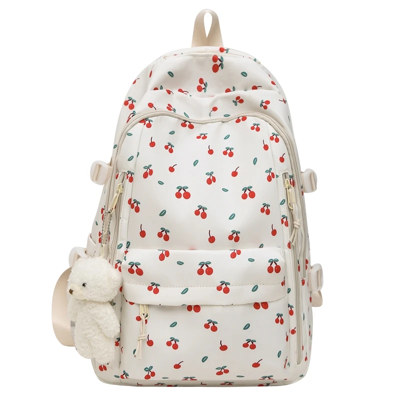 

Floral School Backpack Large Casual Travel Daypack Cute Bookbag Aesthetic Backpack for Teens Girls Women Students