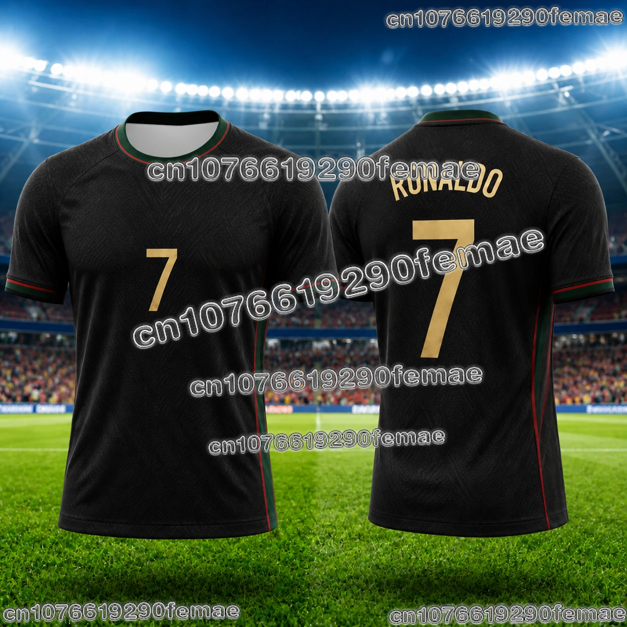Fashion Ronaldo Unisex Jersey Collectible Soccer Fan T Shirt Lightweight Breathable Football Sportswear For Men Women Streetwear image 2