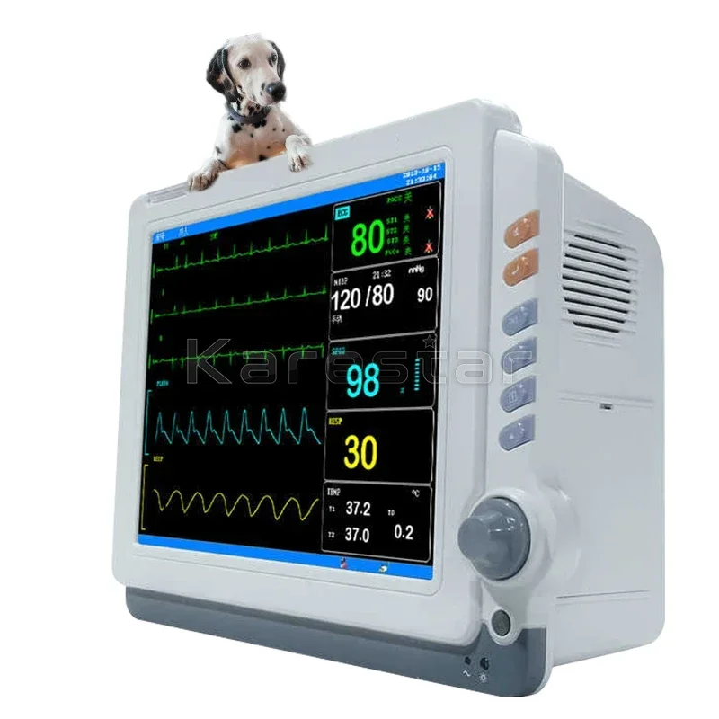 2025.4 Veterinary Pet Multiparameter Monitor Portable Animal Vet Monitor Machine