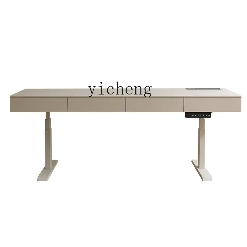 CZ-18 French Height Adjustable Electric Standing Desk Smart Office Workbench with Drawer for Home Study