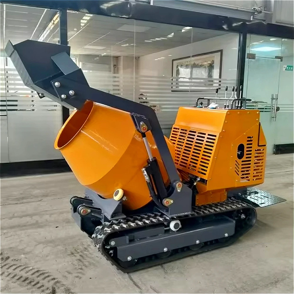 Produit phare : Mini-bétonnière automotrice sur chenilles pour la construction industrielle et municipale