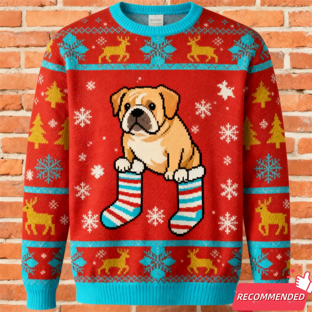 القبيح عيد الميلاد سترة رجل ثلاثية الأبعاد الكلاب طباعة البلوز رجل البلوزات ملابس حريمي جديد بلوزات اليومية غير رسمية طويلة الأكمام رياضية #2