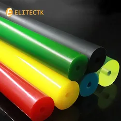 중공 PU 막대, 다채로운 폴리우레탄 스틱, 길이 50cm, I.D.8mm, 80A