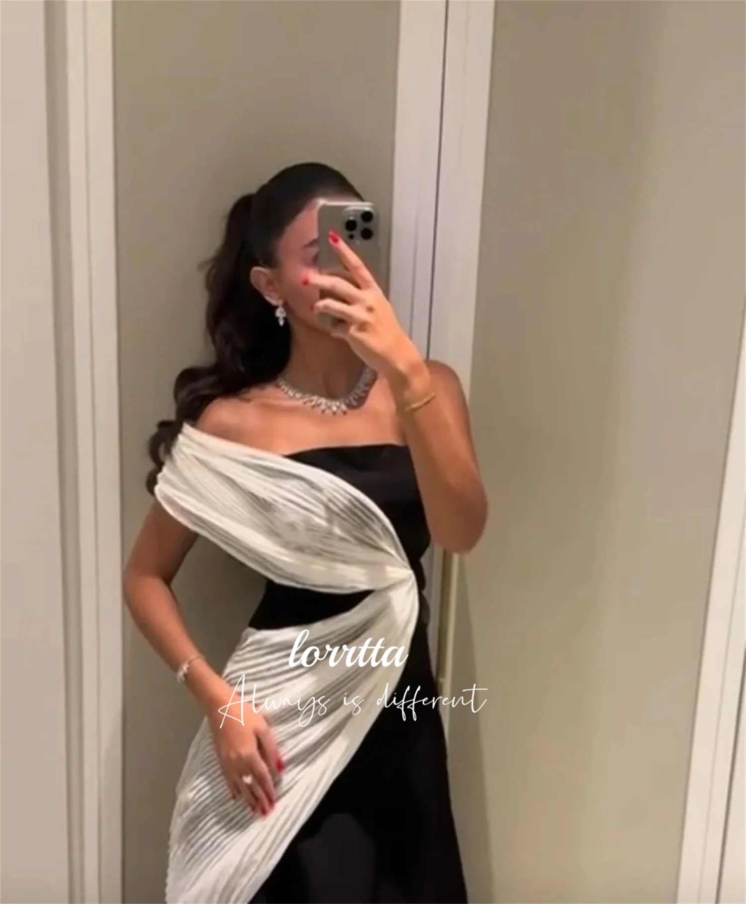 One Shoulder Sleeve Evening Dress Elegant Robe De Soiree Femmes Midi Dresses for Special Occasions Prom Dreeses Party Customized