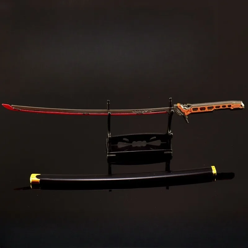 26 cm Breakout Oneindige 2077 Cyber Thermische Katana Samenwerking Spel Perifere Metalen Model Collecties Verjaardag Speelgoed voor Jongen