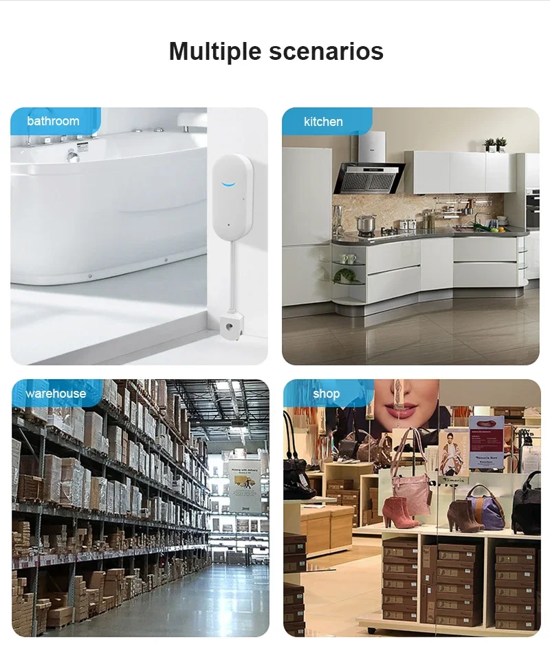 あなたのもの-インテリジェントな漏水警報器,wifi,洪水オーバーフローセンサー,リモートアラート,セキュリティシステム,スマートホーム