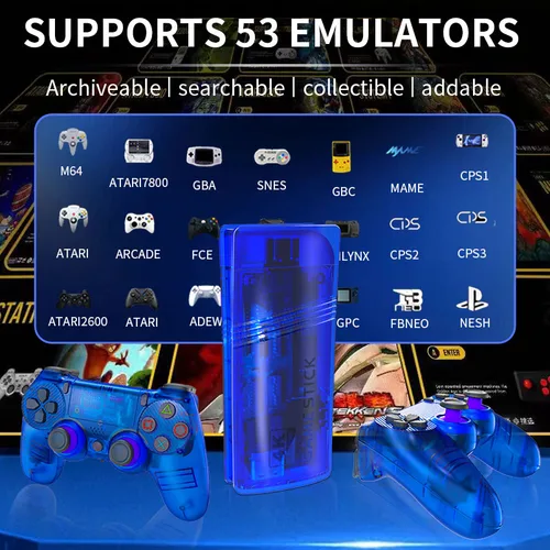 Imagen 2 del producto Consola de videojuegos 4K TV Game Stick GS5, 64G, 30000 juegos integrados, controlador inalámbrico, mando, consola de juegos portátil Retro