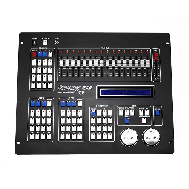 Imagem -02 - Shehds Sunny512 Controlador Dmx Console Palco Movendo a Cabeça Efeito Luz Profissional Equipamento de Controle de Luzes de Palco