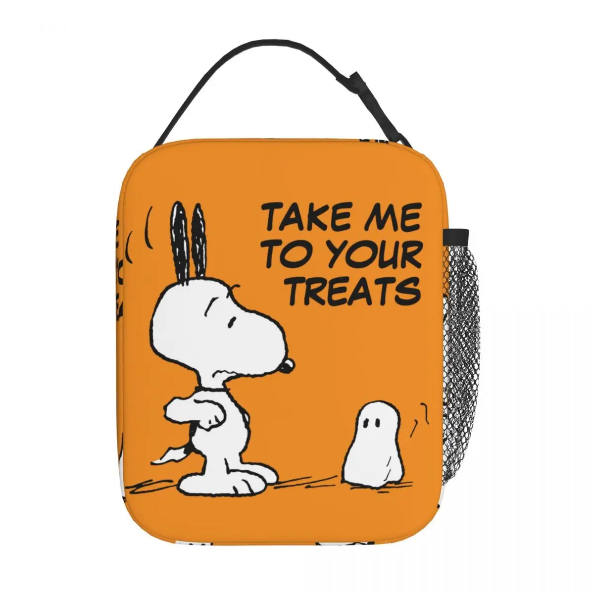 

Woodstock Scares Snoopys Изолированные сумки для обеда Большой контейнер для обеда Сумка-холодильник Tote Ланч-бокс Работа Путешествия Мужчины Женщины