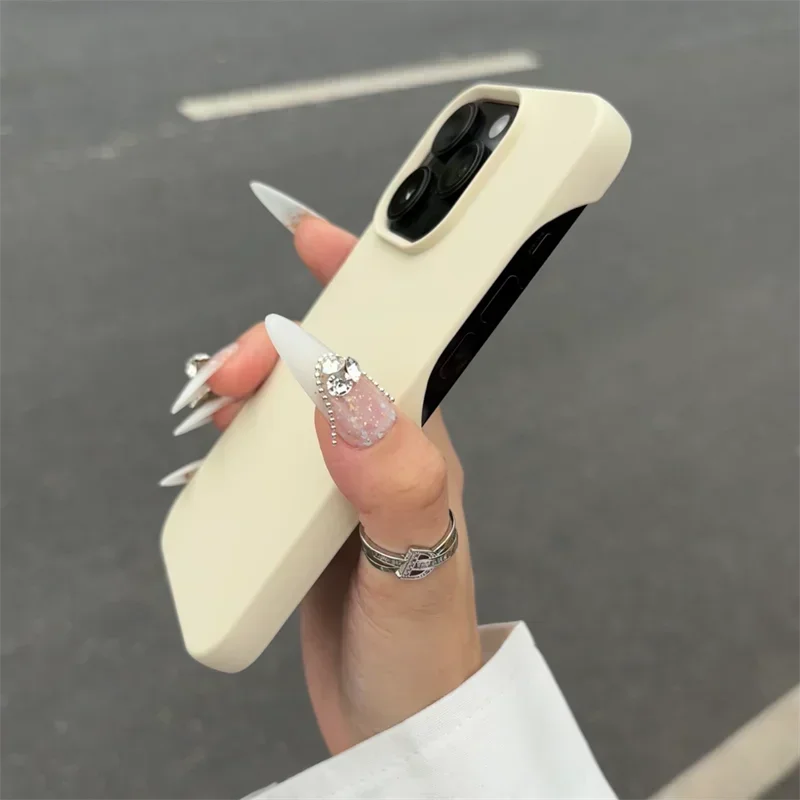 Fashion Soft Candy Liquid Silicone Phone Case For iPhone 11 12 13 14 15 Pro Max Plus Shockproof Bumper Back Cases Cover