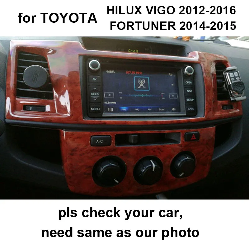 

8 шт. для TOYOTA HILUX VIGO 2012-2016 FORTUNER 2014-2015 Аксессуары для модификации интерьера