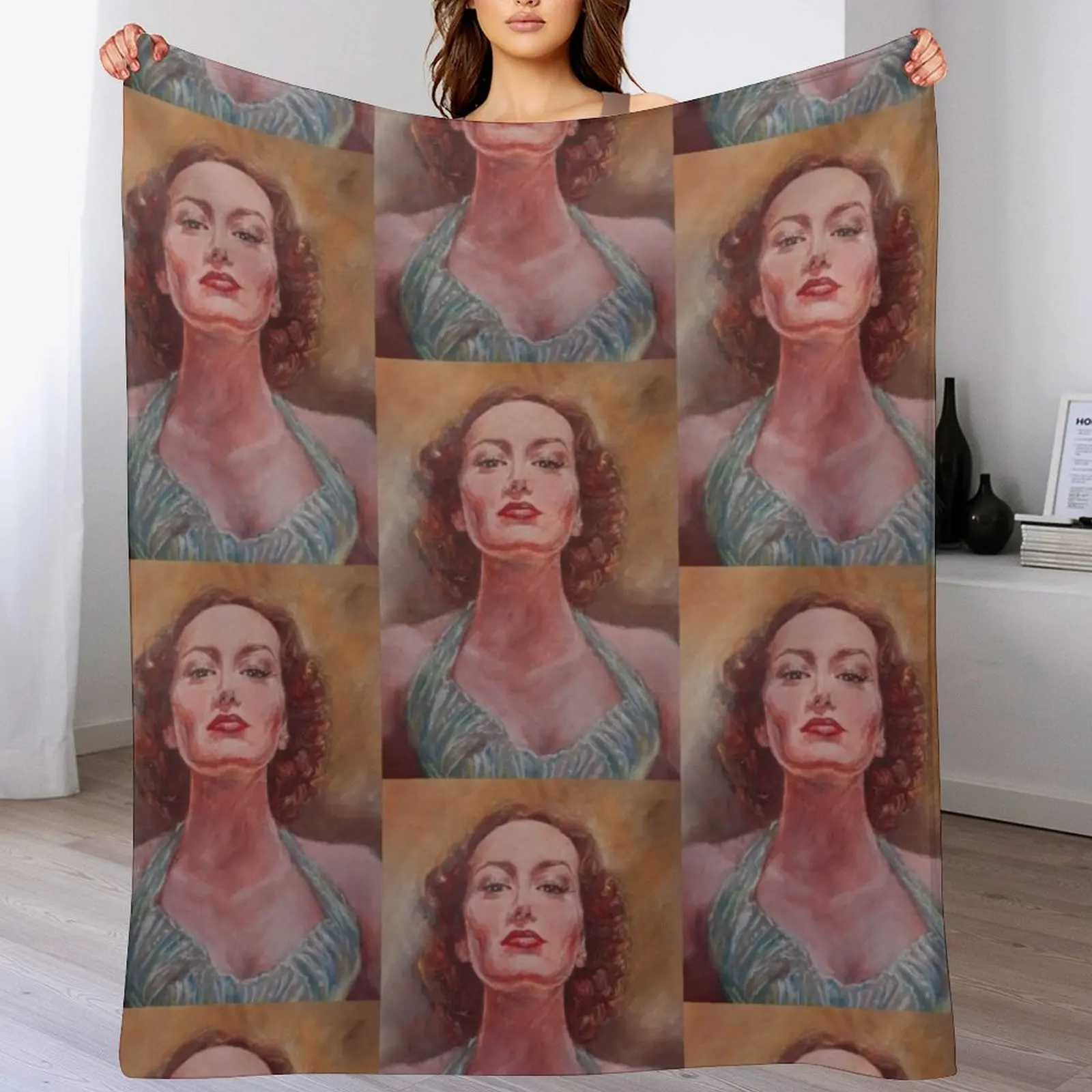 

Joan the Goddess Throw Blanket Soft Cozy Blanket for Pet Kids Adults