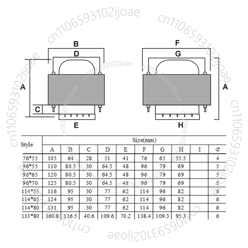 400W Imported Z11 Piece 2A3/300B, KT88, EL34, KT66 Single-ended Push-pull Machine Power Transformer