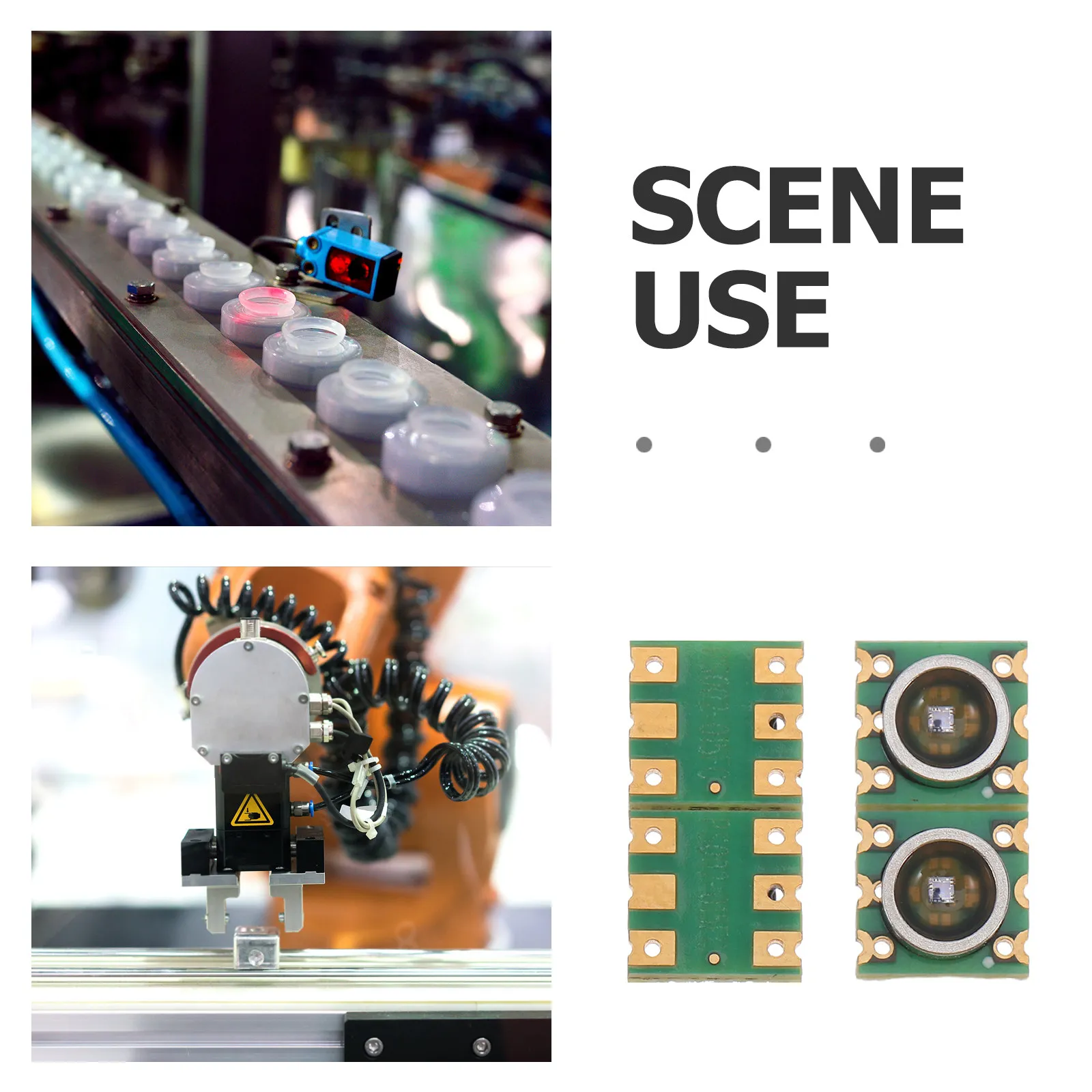 4Pcs Vacuum Absolute Pressure Sensor Module 150Kpa High Accuracy Industrial Automotive Pressure Monitoring System Sensor