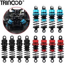 TRINOOD 4PCS Aluminum Shocks Absorbers Front Rear Oil Damper 55/62mm for Tamiya TT02 1/10 RC Model Drift Car Upgrade Parts