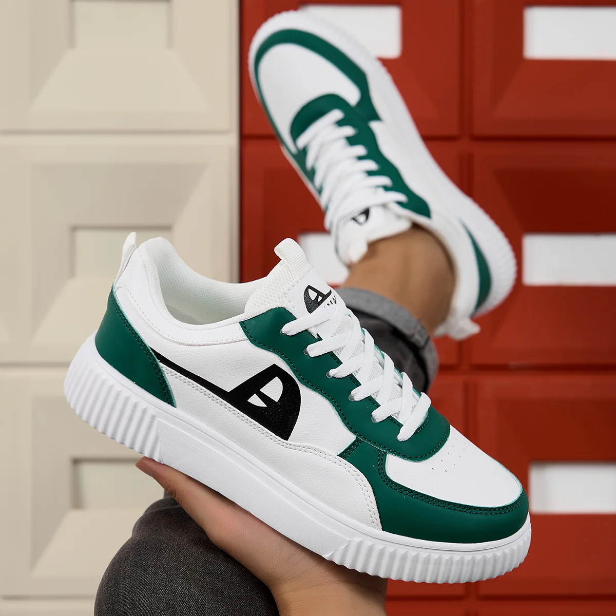 

Outdoor Hiking Casual Shoes, Non-Slip and Wear-Resistant Men's Sports Shoes, Lightweight and Breathable, Minimalist Solid