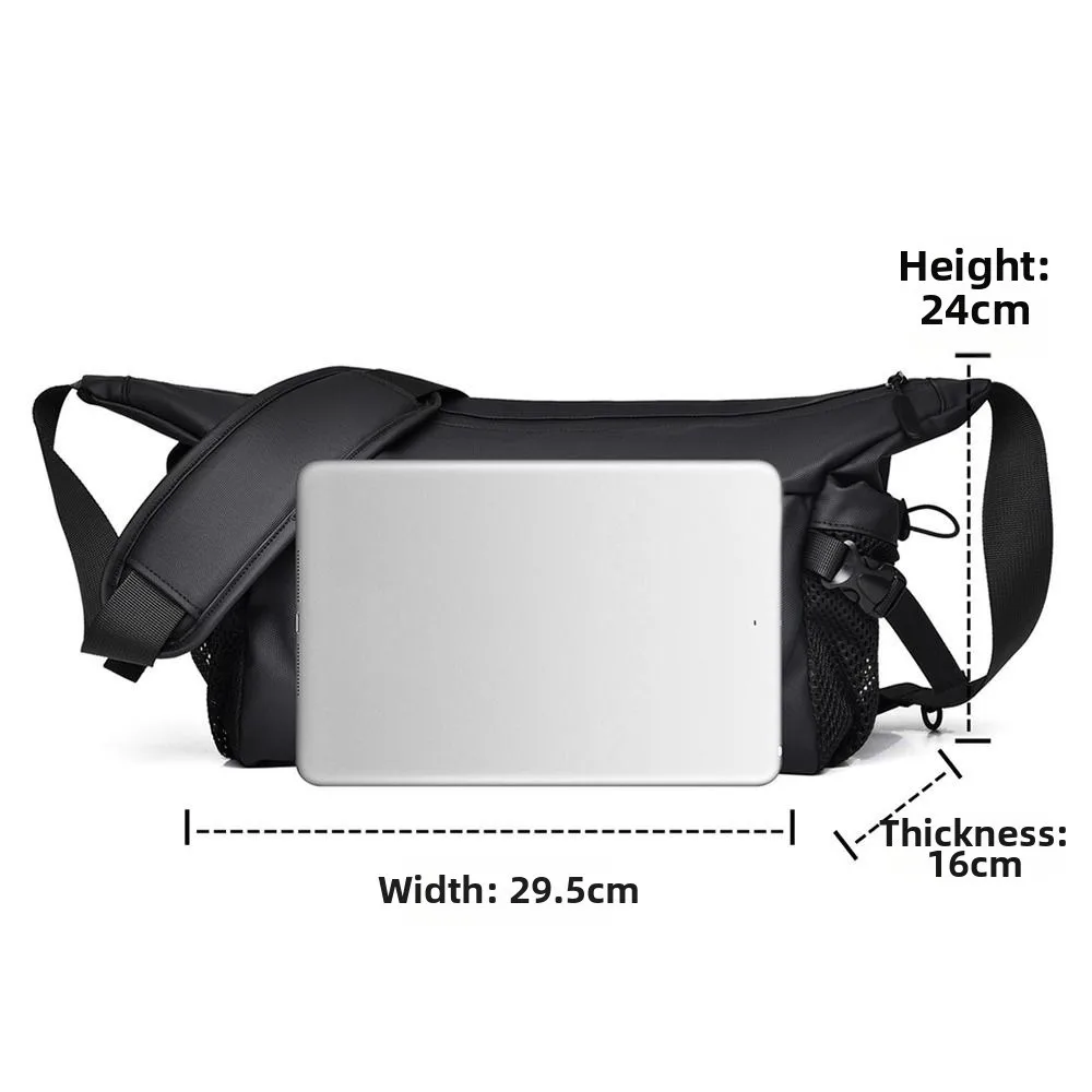 Novo grande capacidade dos homens crossbody saco leve à prova dwaterproof água mensageiro sling saco durável saco casual para ginásio viagem trabalho