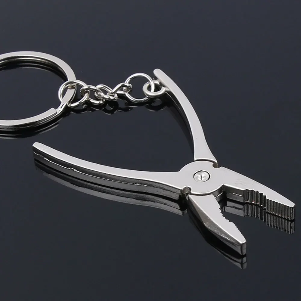 Portable Stainless Steel Multi-tool Woodworking Keychain Ring Nipper Mini Wire Stripper Pliers Crimping Tool Hand Tools Gadget