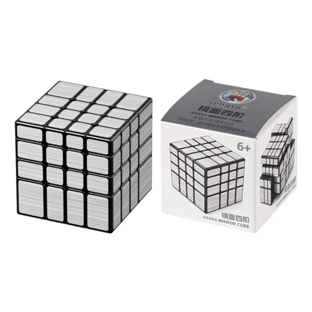 ShengShou 4x4x4 Magic Mirror Cube Professional Speed Magic Puzzle Cube 4x4 Magico Sticker Learning Education Cubes For Kids