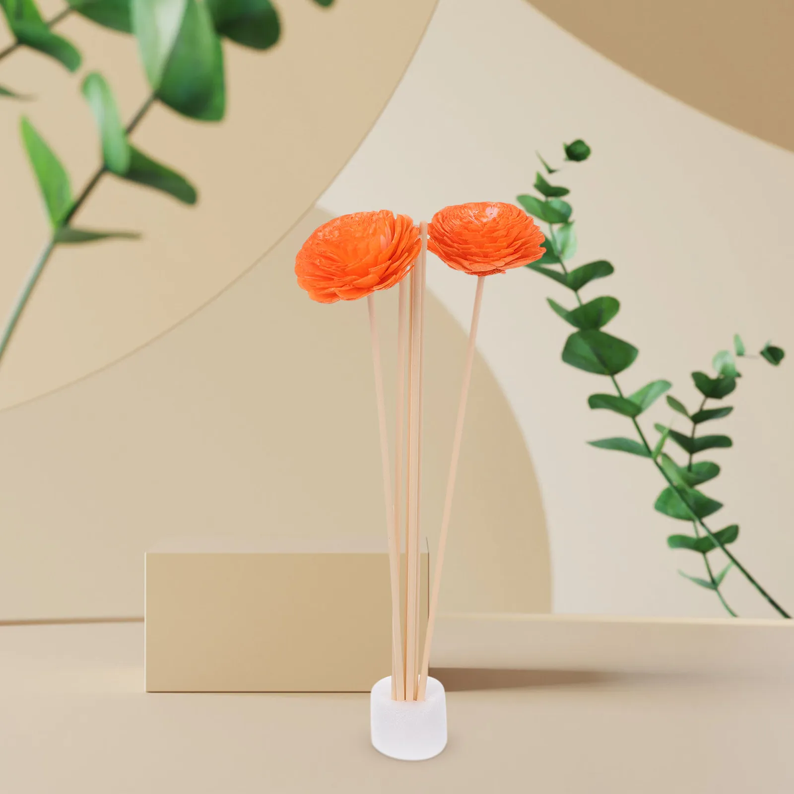 1 Set Flower Aroma Diffuser Sticks Fragrance Diffuser Rods Essential Oil Diffusing Decorative Aromatherapy Sticks For Room Home