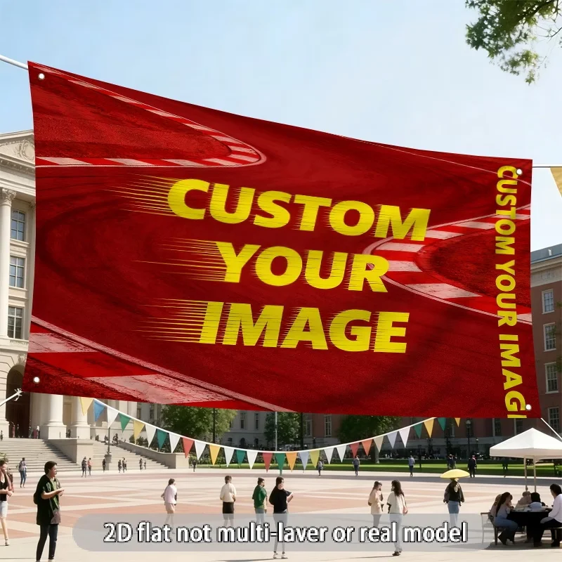 Drapeaux publicitaires personnalisés, décorations adaptées aux jardins, salons professionnels, célébrations, ouvertures de magasins, promotion commerciale, événements marketing