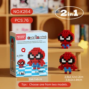 Superhero construction blocks for children, anime action figure, Batman, Spider Man Image Dolls, Puzzle, Toy Assembly, Bricks, Gifts, Wholesale Main Batman Doll Sales - №6