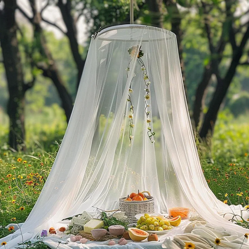 

Summer travel dome picnic photo and dome atmosphere mosquito net travel out mosquito net