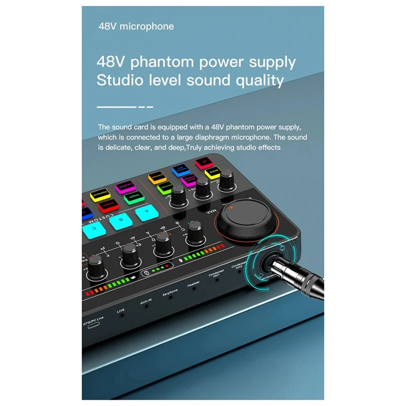 Новая звуковая карта H500, прямая трансляция 12, электронная звуковая карта, аудиосистема Soundcar, устройство смены голоса для мобильного телефона, компьютера