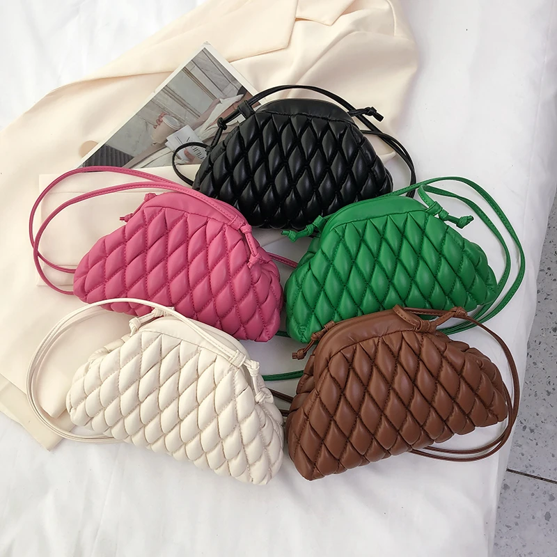 Fashion Designer Shoulder Bag Puff Handbag Small Summer Versatile Single Shoulder Crossbody Bag Female Dumpling Clutch Bag Purse