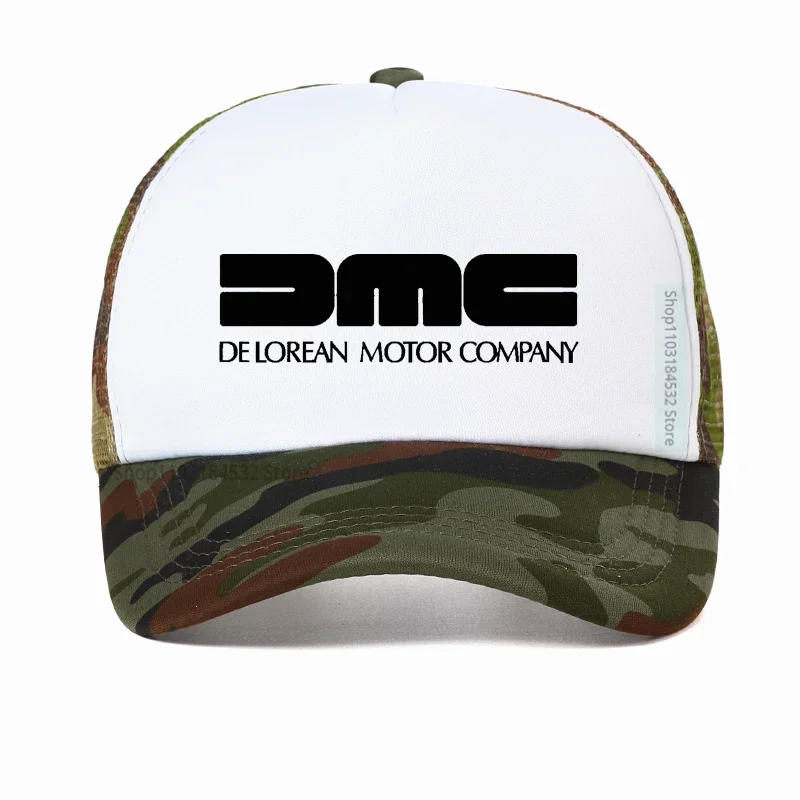 

Delorean Motor Company Baseball Cap Back To The Future Film Dad hat Fashion Adjustable Mesh Breathable Trucker hats