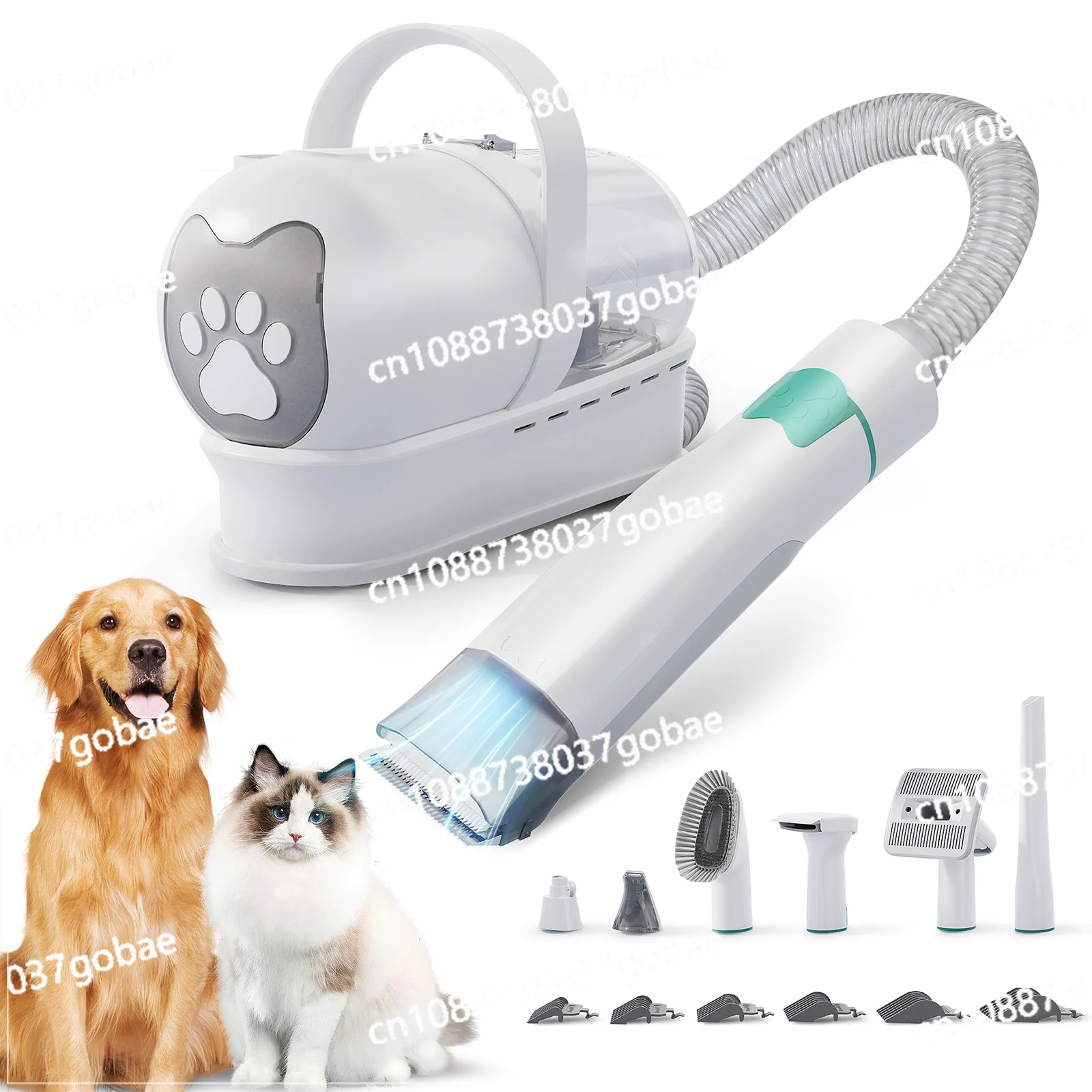 

7 in 1 multi-functional pet hair trimmer, nail trimming and shaving machine
