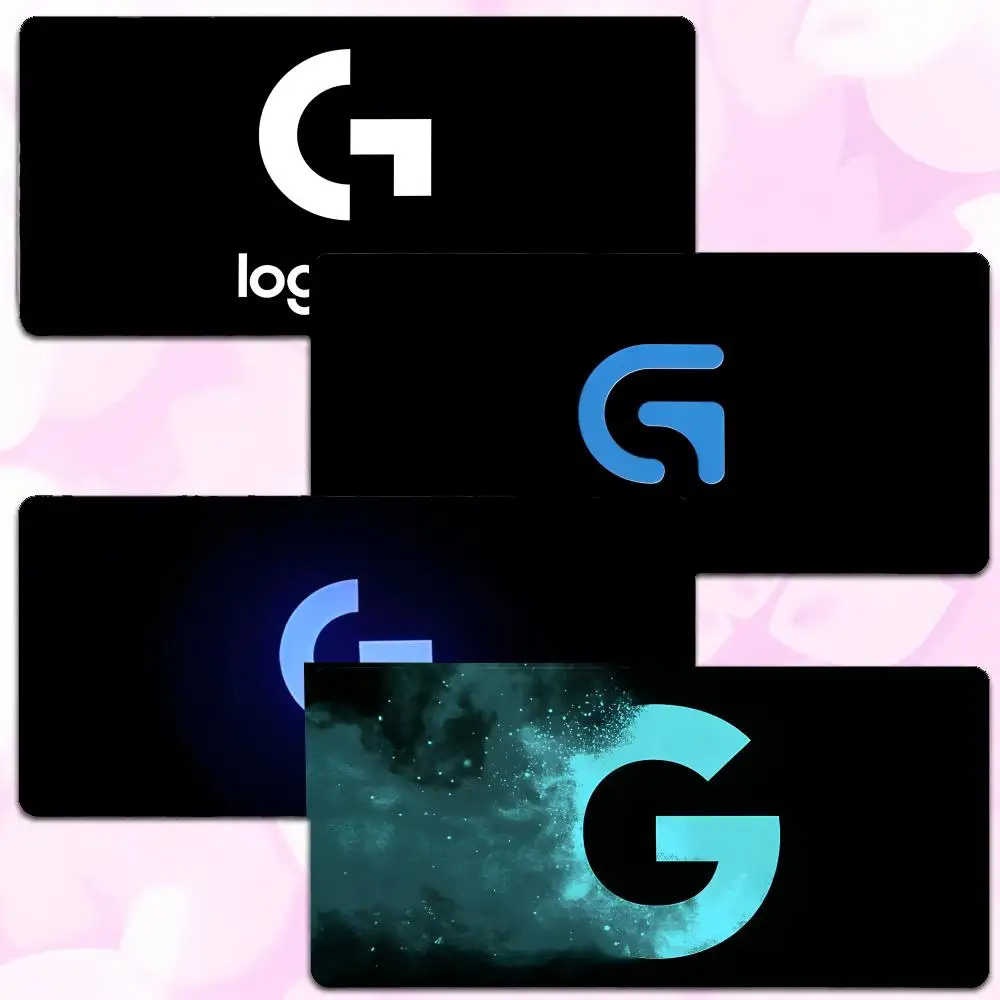 Alfombrilla de ratón Brand Tech L-Logitech G, alfombrilla de escritorio para juegos con borde grueso, alfombrilla de ratón grande para PC, decoración del hogar