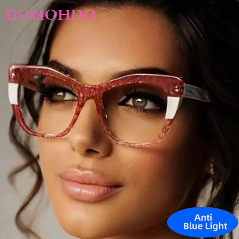 

Trendy Retro Cat Eye Assorted Colors Eyeglasses Men Women Brand Designer TR90 Optical Spectacle Blue Light Blocking Glasses Очки