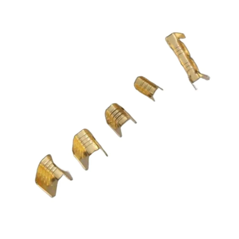 500 Count U Shape Brass Terminal Sleeves Made of Copper for Reliable Crimping on Wires Ranging from 0.5 to 6 Square Millimeters