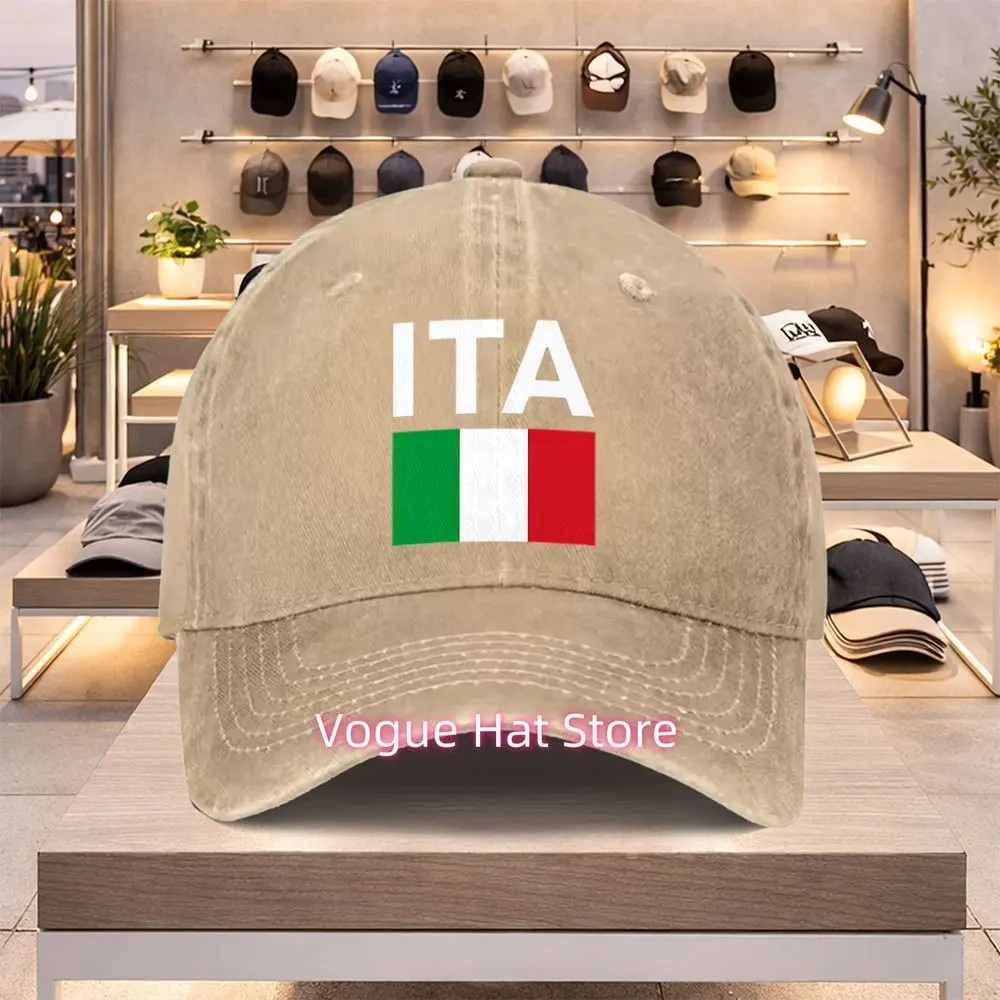 Versatile And Trendy Baseball Cap for Spring And Summer Featuring The Italian Flag, Perfect for Valentine'S Day Celebrations And