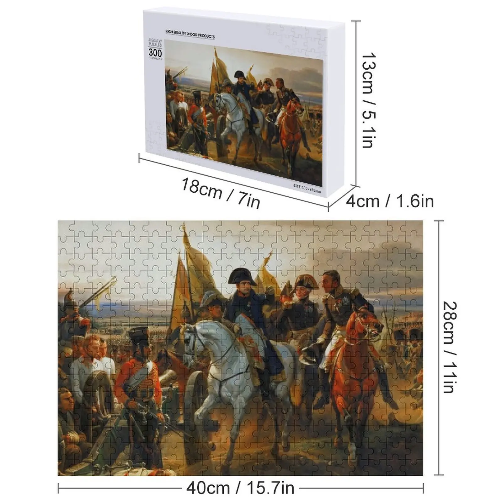 Napoleone nella battaglia della terra fritta Puzzle Regali di Natale Puzzle di giocattoli di Natale