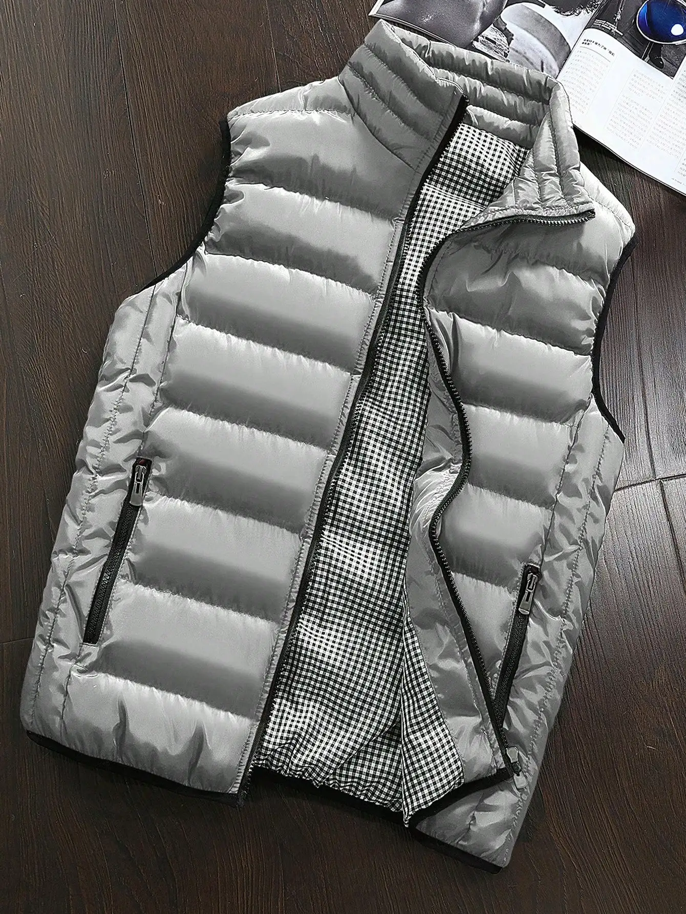

Winter Warm Down Vests Men Lightweight Padded Vest Work Puffer Vest New in Vests Men Jacket Mens Puffer Vest Quilted Outerwear