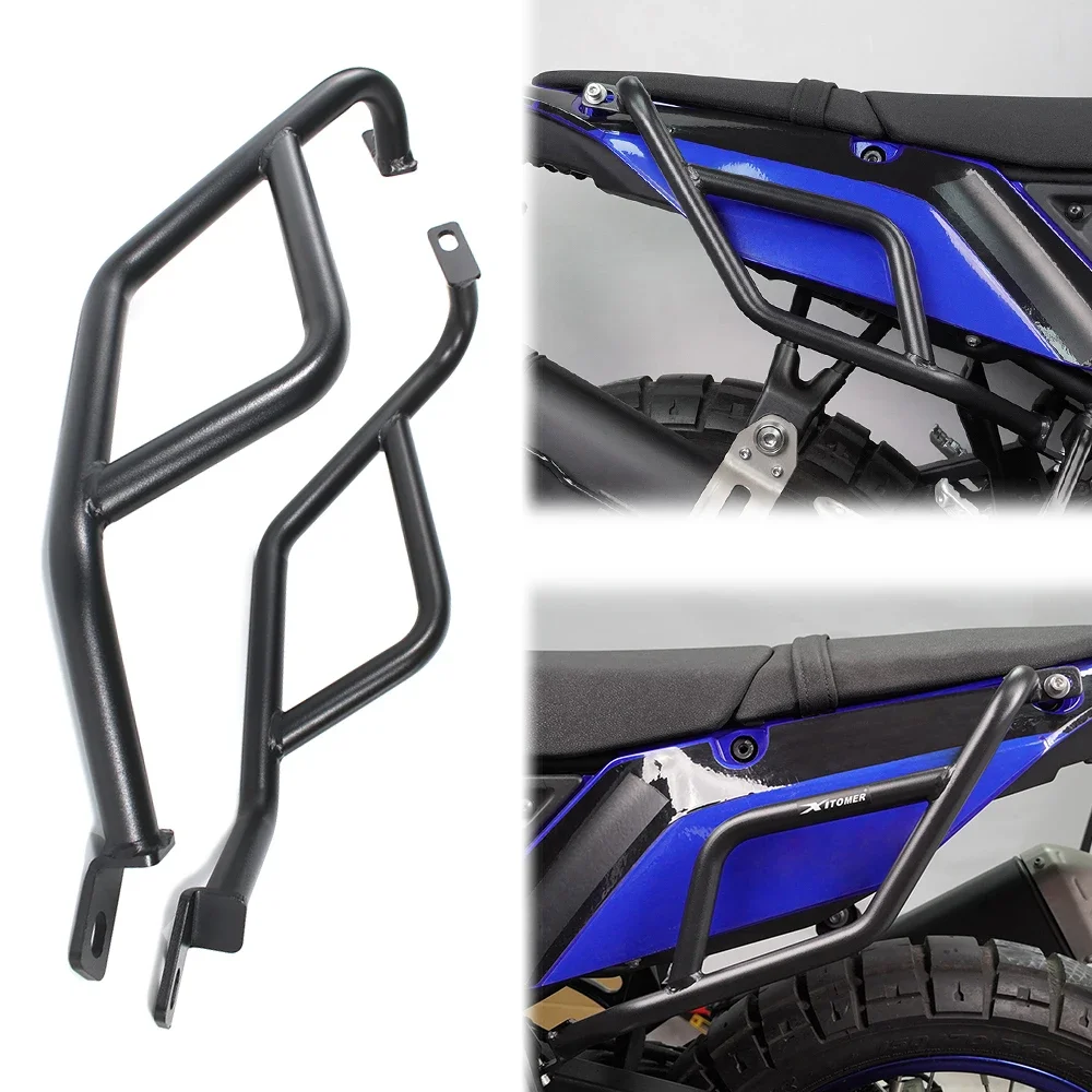 For Tenere 700 XTZ690 2019 2020 2021 2022 2023 2024 Motorcycle Side Crash Bars Engine Guard Saddlebag Side Box Protection Frame