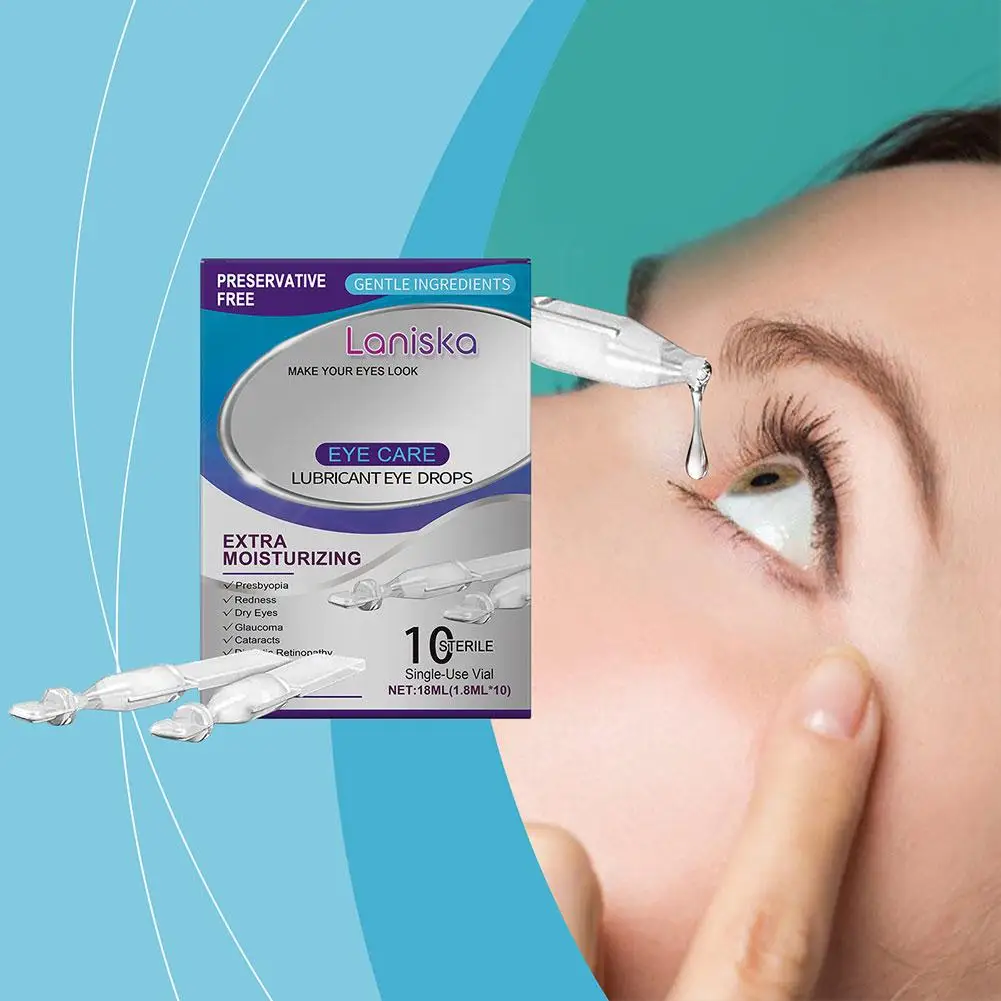 Eye Moisturizing Drops Soothing Hydrating Eye Liquid for Daily Eye Care Comfort Drops Eye Fatigue Relief