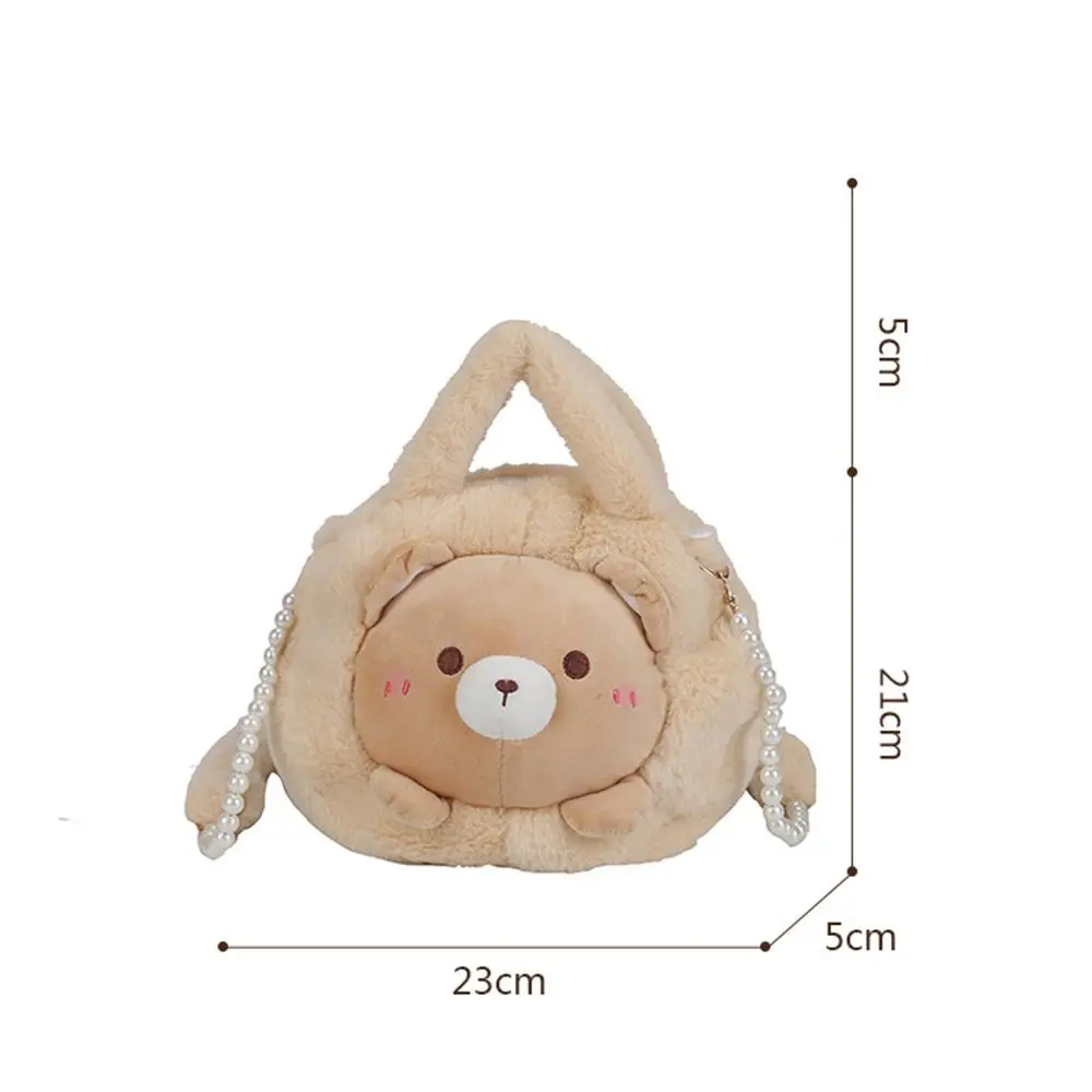 Sacos crossbody de pelúcia para mulheres Saco animal bonito Bolsas estilo coreano Porco, Dinossauro, Pintainho, Urso, Coelho, Bolsas