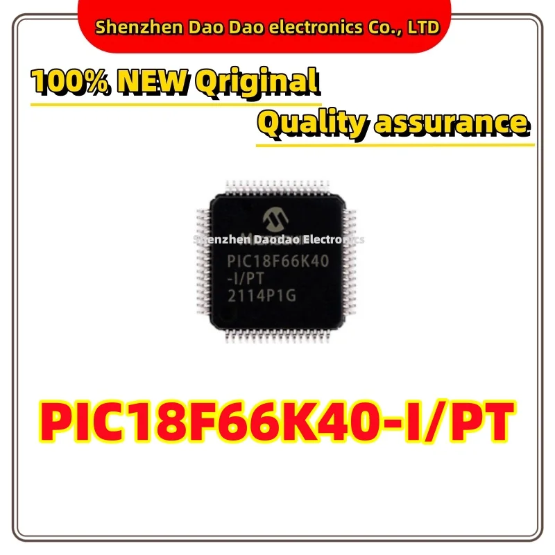 

PIC18F66K40-I/PT PIC18F66K40 QFP-64 Microcontroller chip IC new original