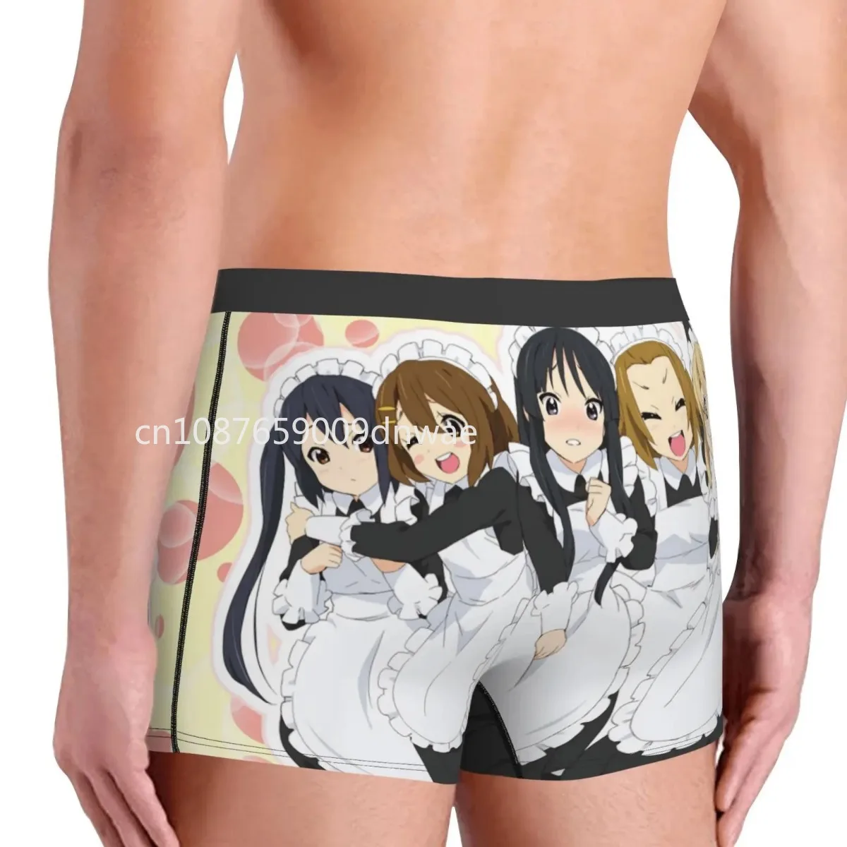 Maid Anime Mens Boxers Male Underpants Double Sides Printed Soft Breathable Machine Wash Polyester Print Boxer Shorts