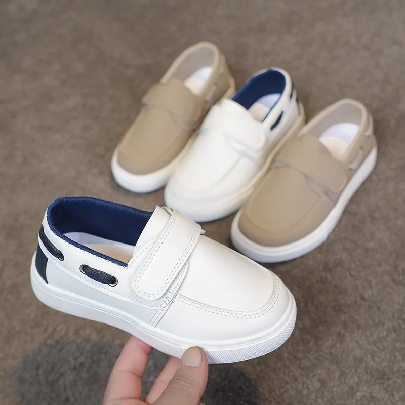Toddler Boys Fashion Versatile Sneakers 2026 New Spring Kids School Loafers Soft Sole Slip-on Comfort Outdoor Kids Play Footwear